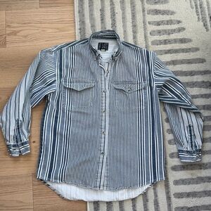 Vintage 100% cotton striped shirt
